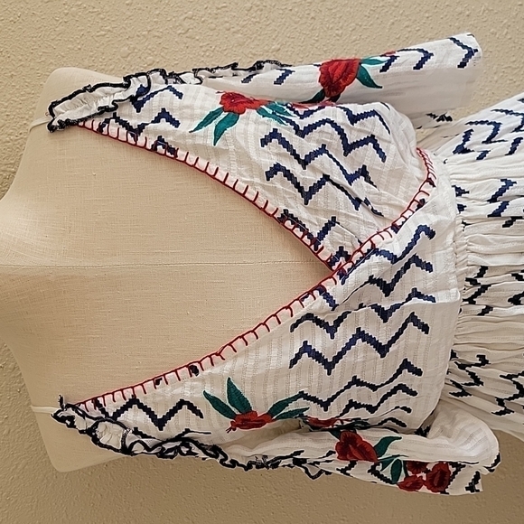 𝅺crazy Train Embroided Blouse - Picture 3 of 7